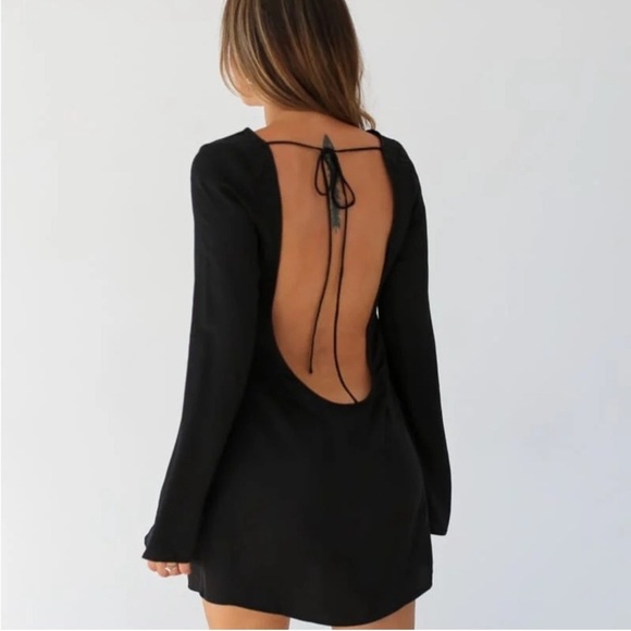 RUMORED Sweet Talker Mini Dress In Black - Picture 1 of 7